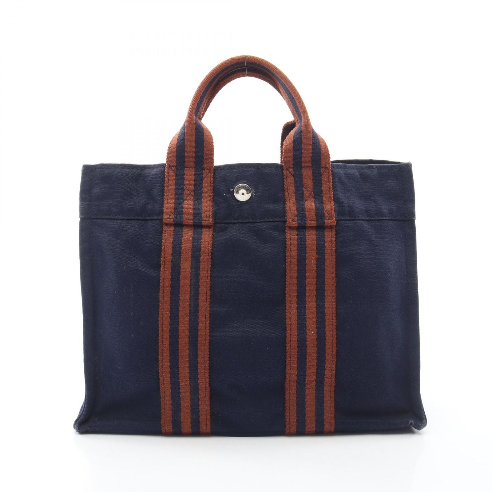 Hermes Tote Fourre Tout PM Navy Canvas