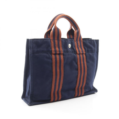 Hermes Tote Fourre Tout PM Navy Canvas — view 2