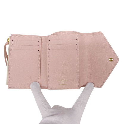 Louis Vuitton Wallet Trifold Damier Azur Canvas Portefeuille Victorine Ivory — view 6