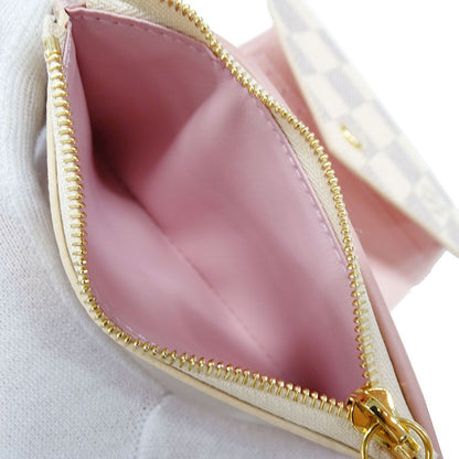 Louis Vuitton Wallet Trifold Damier Azur Canvas Portefeuille Victorine Ivory — view 7