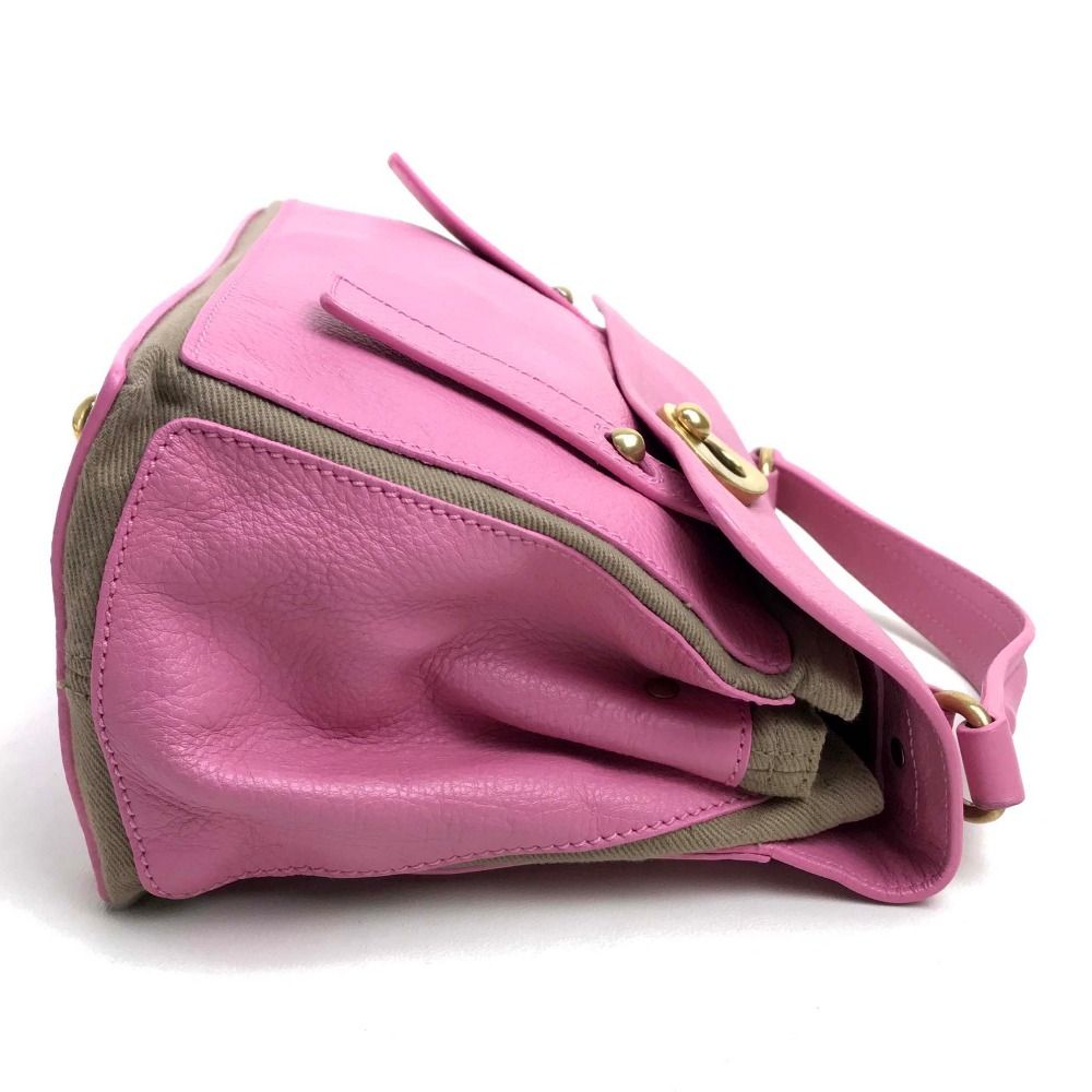Saint Laurent Eve Handbag Leather Pink — view 4
