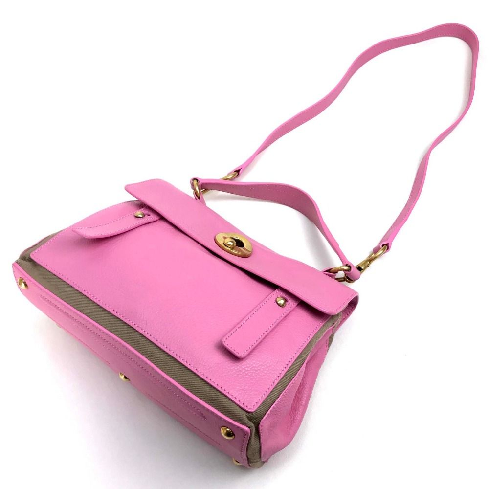 Saint Laurent Eve Handbag Leather Pink — view 5
