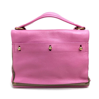 Saint Laurent Eve Handbag Leather Pink — view 2