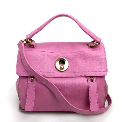 Saint Laurent Eve Handbag Leather Pink
