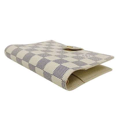 Louis Vuitton Notebook Cover Damier Azur Canvas Agenda PM Ivory 6 Hole Work — view 3