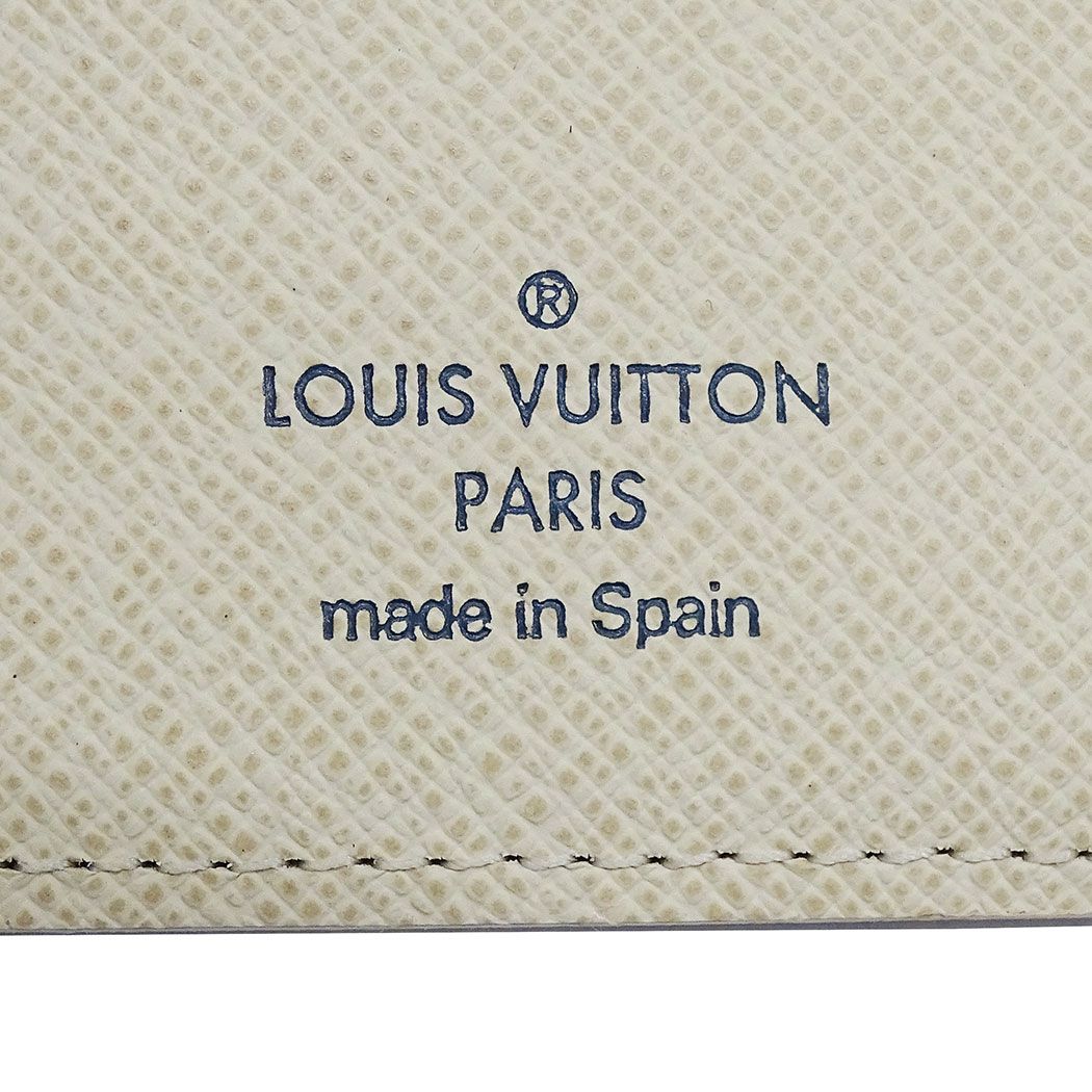 Louis Vuitton Notebook Cover Damier Azur Canvas Agenda PM Ivory 6 Hole Work — view 7