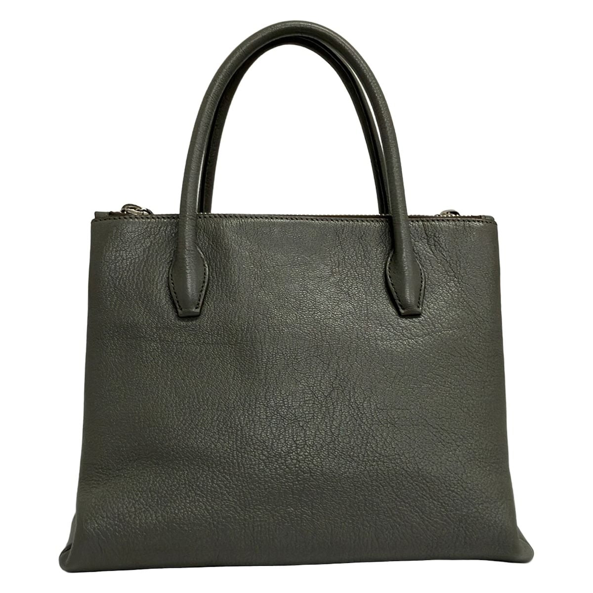Miu Miu Tote Gray Leather — view 3