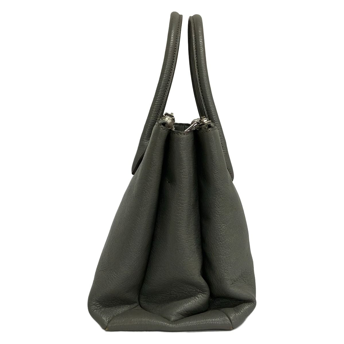 Miu Miu Tote Gray Leather — view 2