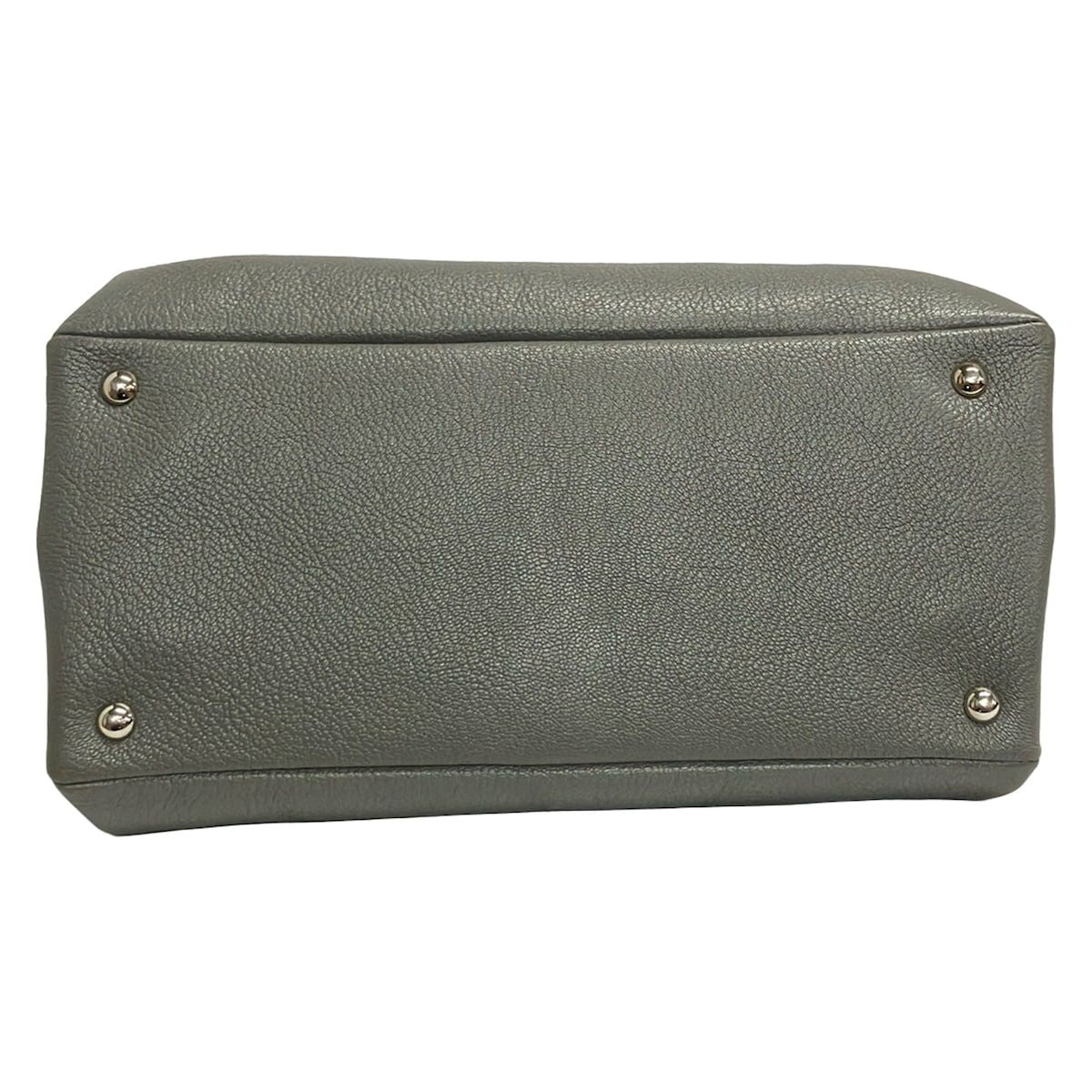 Miu Miu Tote Gray Leather — view 5