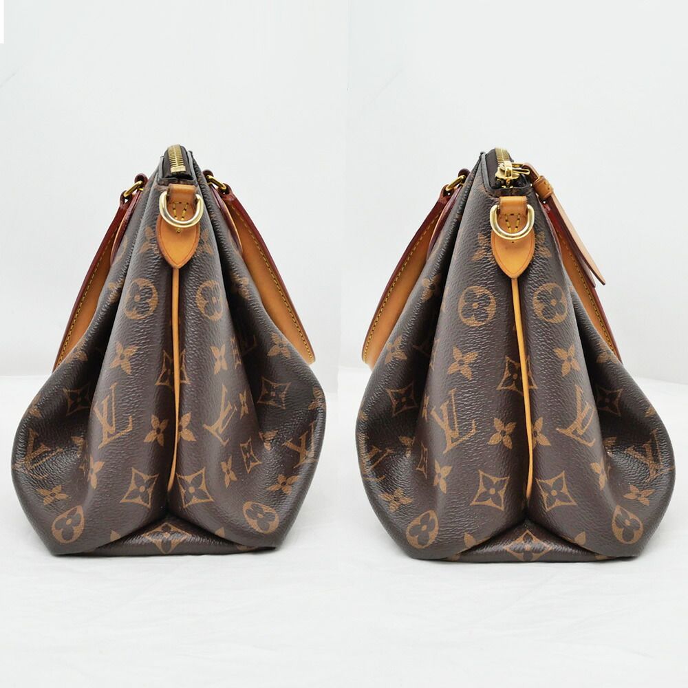 Louis Vuitton PM Monogram Handbag Shoulder Brown — view 3