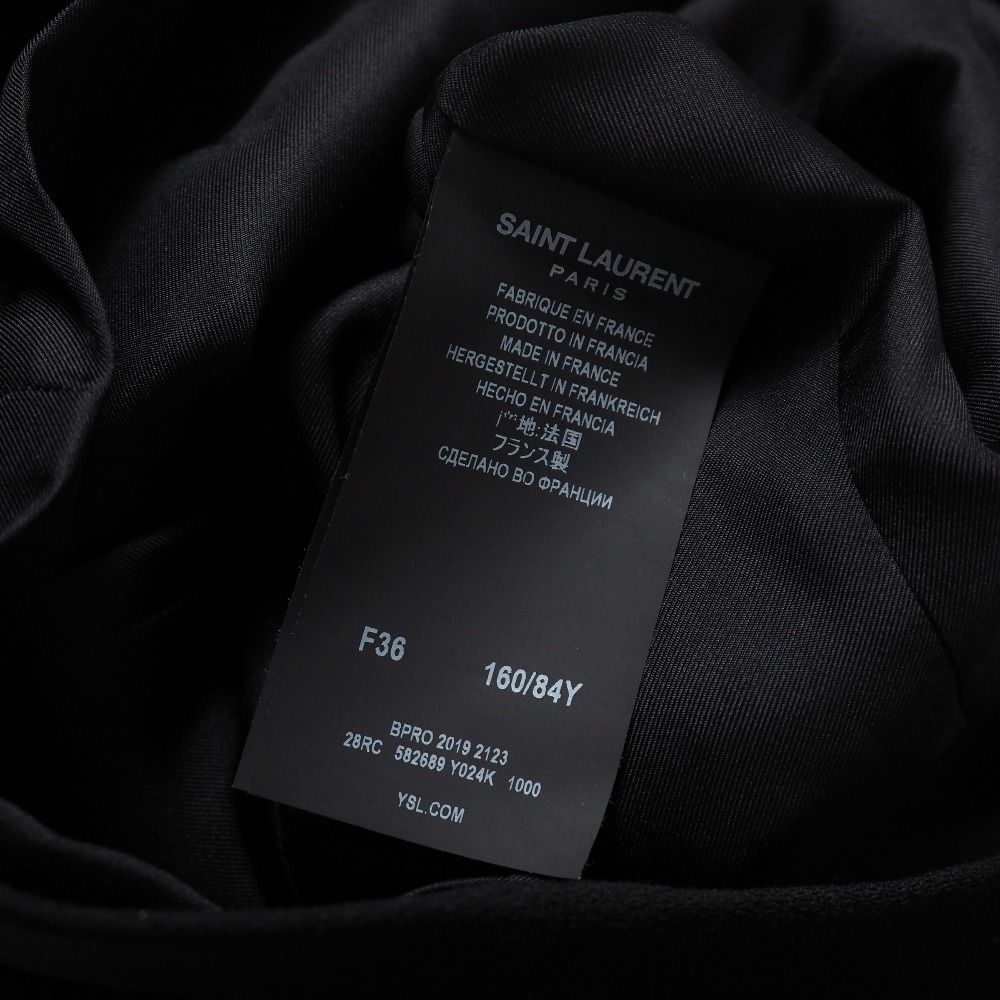 Saint Laurent Paris Dress Short Sleeve Crew — view 8