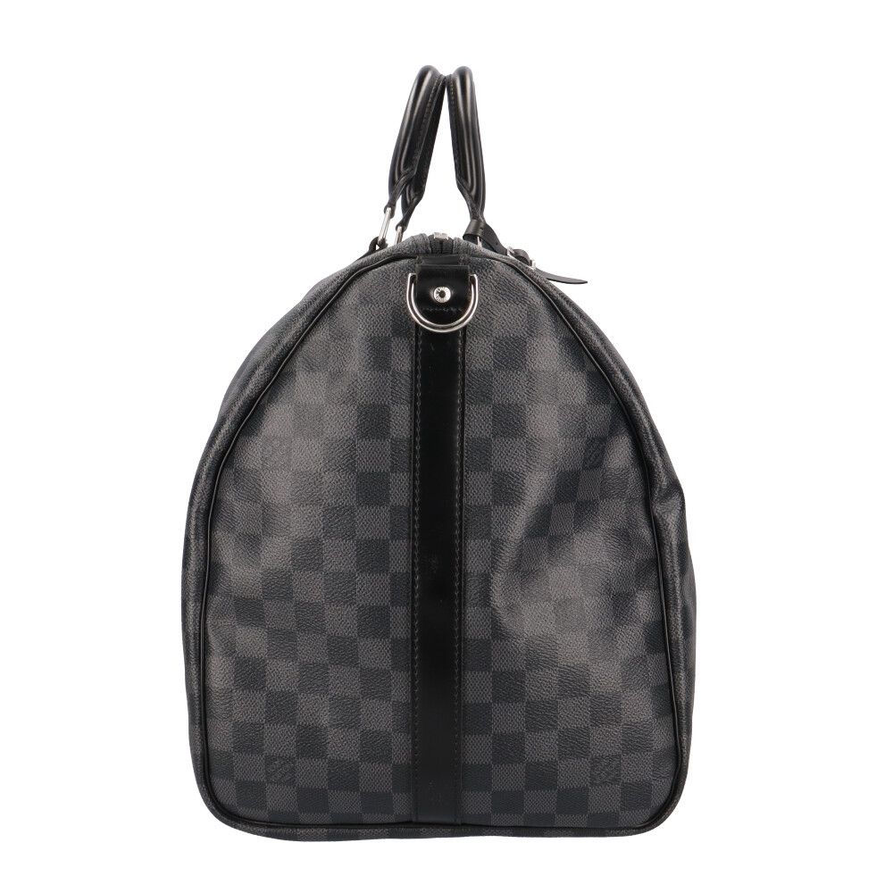 Louis Vuitton Keepall Damier Graphite Boston Bag Canvas Black Second — view 4