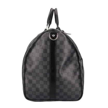 Louis Vuitton Keepall Damier Graphite Boston Bag Canvas Black Second — view 4