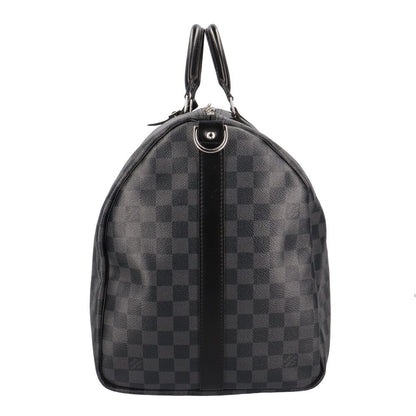 Louis Vuitton Keepall Damier Graphite Boston Bag Canvas Black Second — view 5