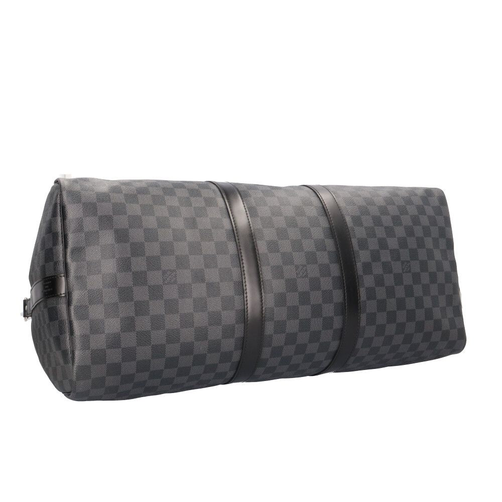 Louis Vuitton Keepall Damier Graphite Boston Bag Canvas Black Second — view 6