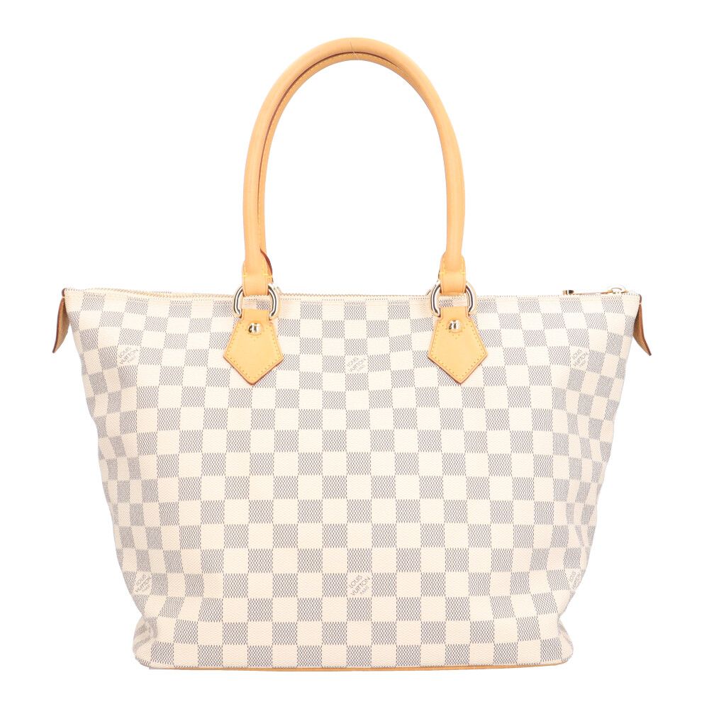 Louis Vuitton MM Damier Azur Shoulder Bag Canvas White Second — view 3