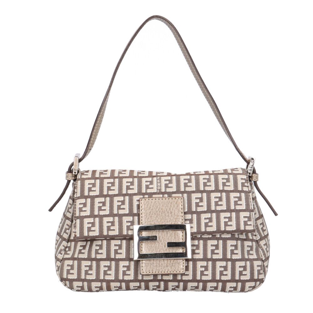 Fendi Minihandbag Handbag Canvas Brown Second