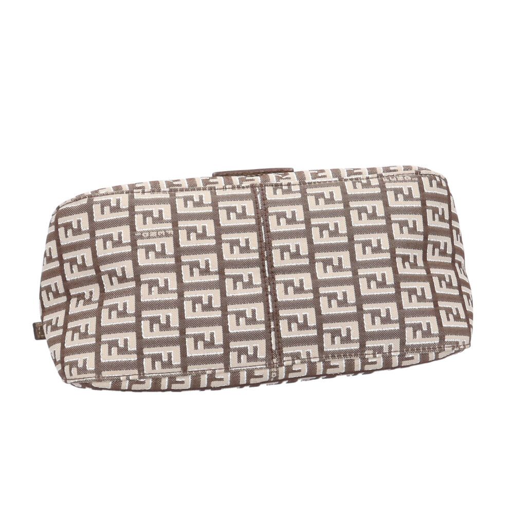 Fendi Minihandbag Handbag Canvas Brown Second — view 5