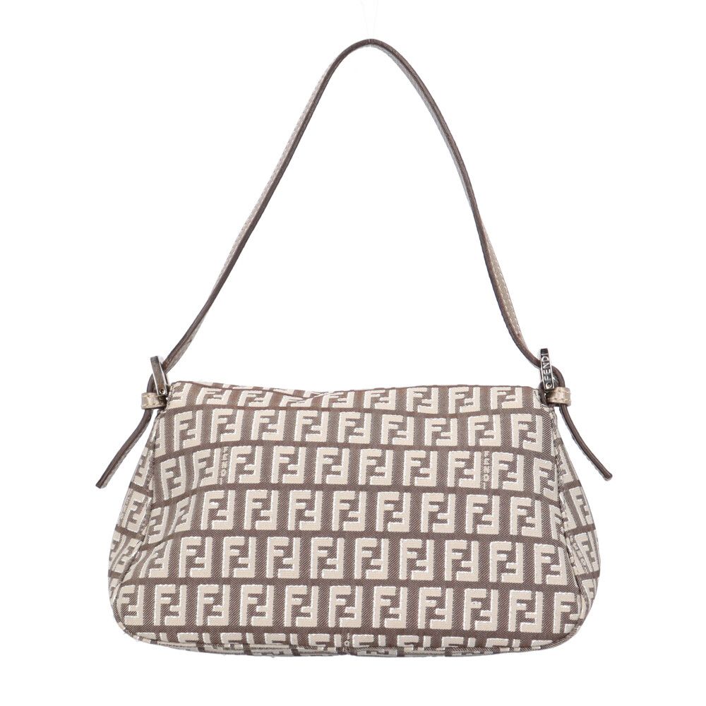 Fendi Minihandbag Handbag Canvas Brown Second — view 3
