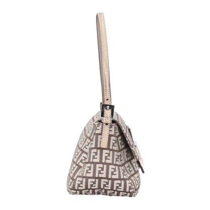 Fendi Minihandbag Handbag Canvas Brown Second — view 4