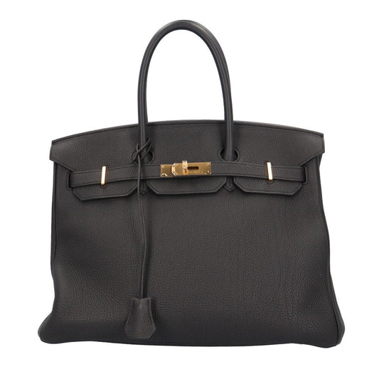 Hermes Birkin 35 Handbag Togo Black Second