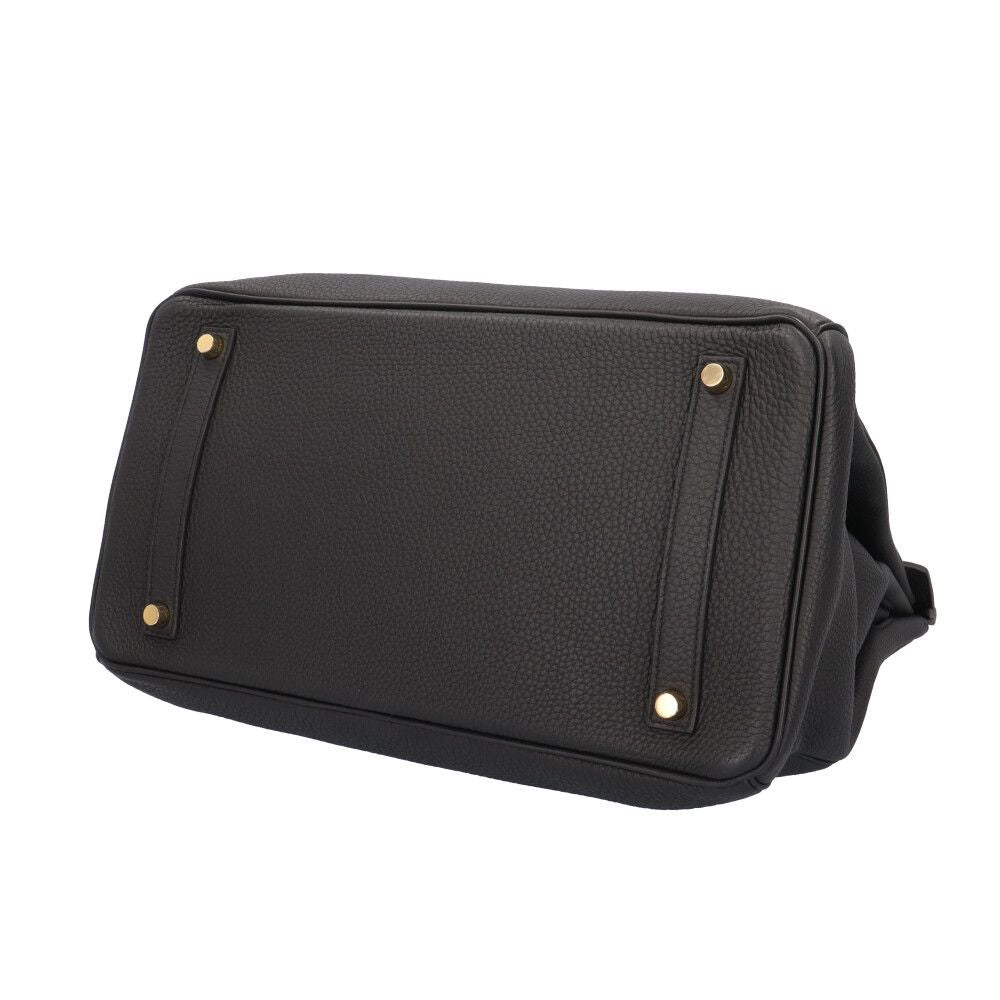 Hermes Birkin 35 Handbag Togo Black Second — view 7