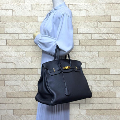 Hermes Birkin 35 Handbag Togo Black Second — view 2
