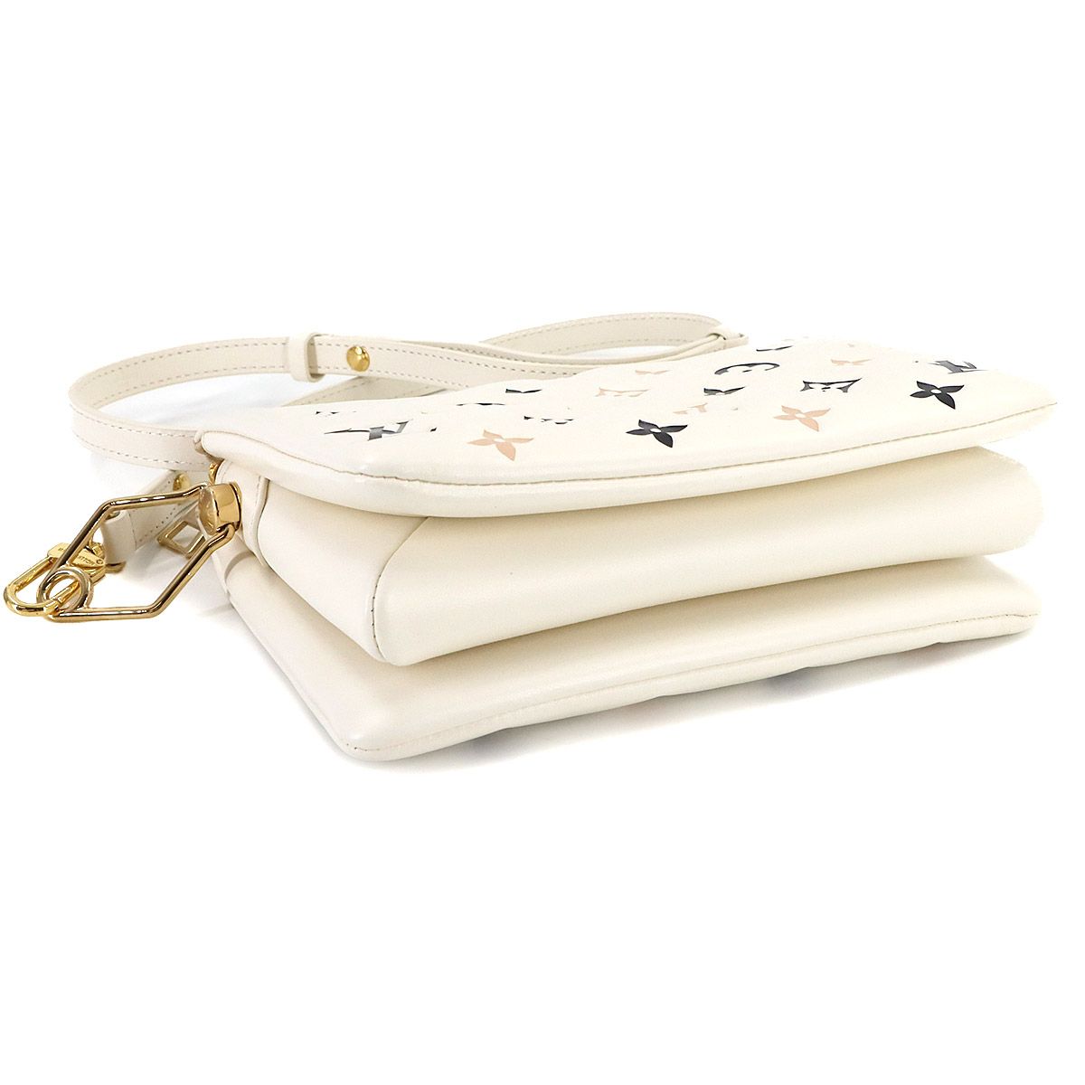 Louis Vuitton by the Pool Coussin BB Shoulder Bag Leather Beige — view 5