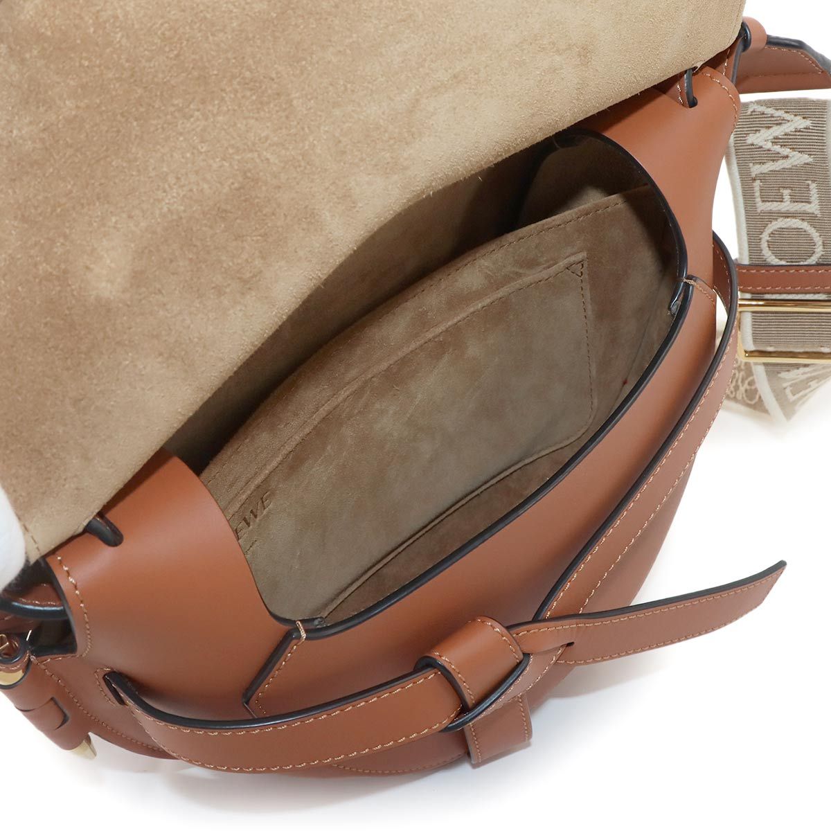 Loewe Small Shoulder Bag Leather Brown — view 8