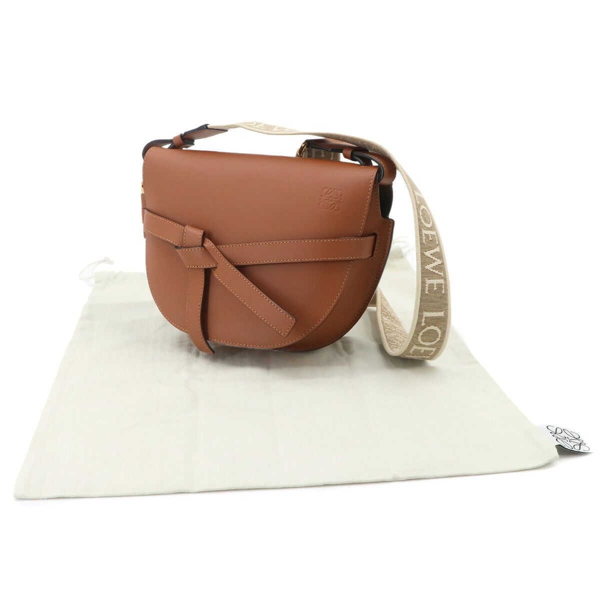 Loewe Small Shoulder Bag Leather Brown — view 2