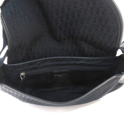 Dior Trotter Street Chic Shoulder Bag Canvas Leather Black — view 6