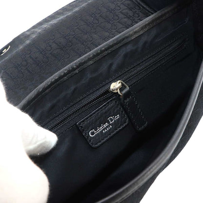 Dior Trotter Street Chic Shoulder Bag Canvas Leather Black — view 7
