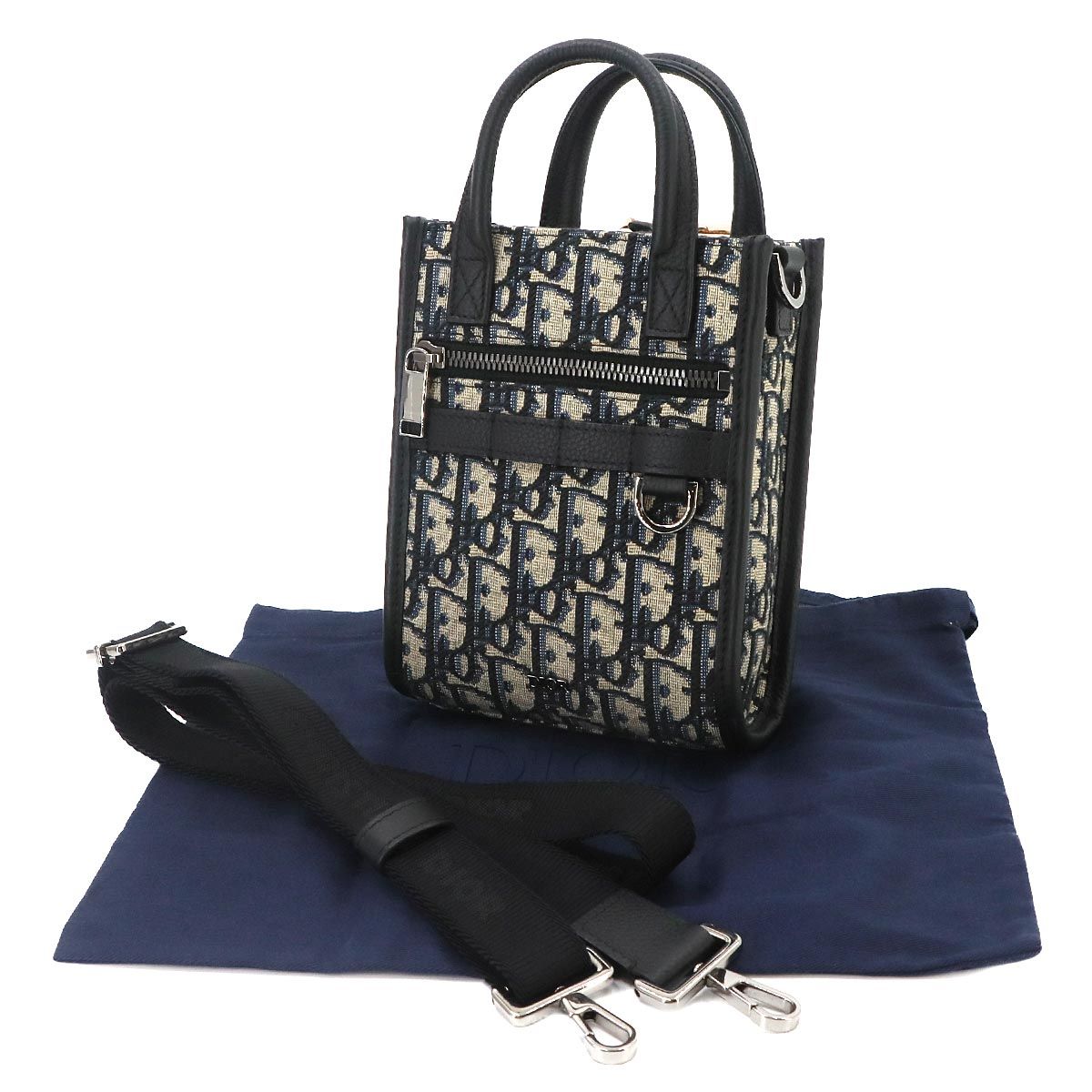 Dior 2-Way Tote Shoulder Bag Oblique — view 2