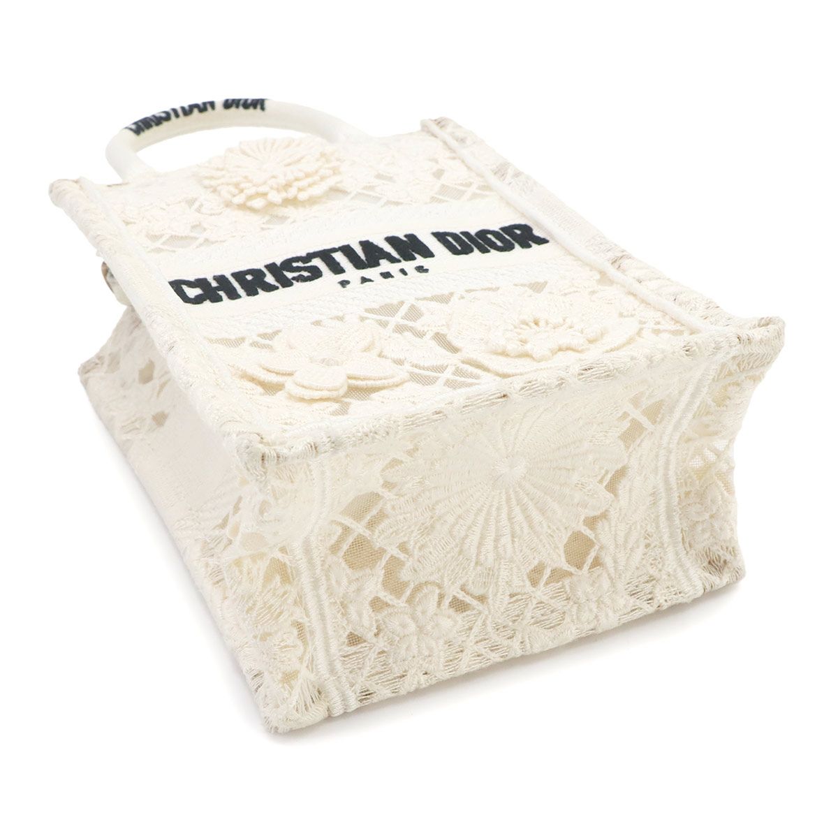 Dior Book Tote Vertical Mini 2-Way Canvas White — view 4