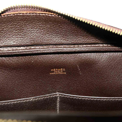 Hermes Plume 32 Hand Bag Box Calf Ebene Gold — view 7