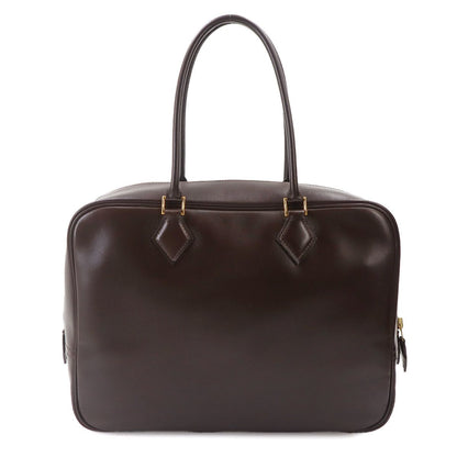 Hermes Plume 32 Hand Bag Box Calf Ebene Gold — view 2