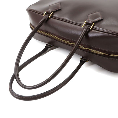 Hermes Plume 32 Hand Bag Box Calf Ebene Gold — view 5