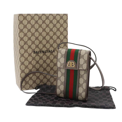 Gucci Project Phone Pouch Shoulder Bag Leather Beige — view 2