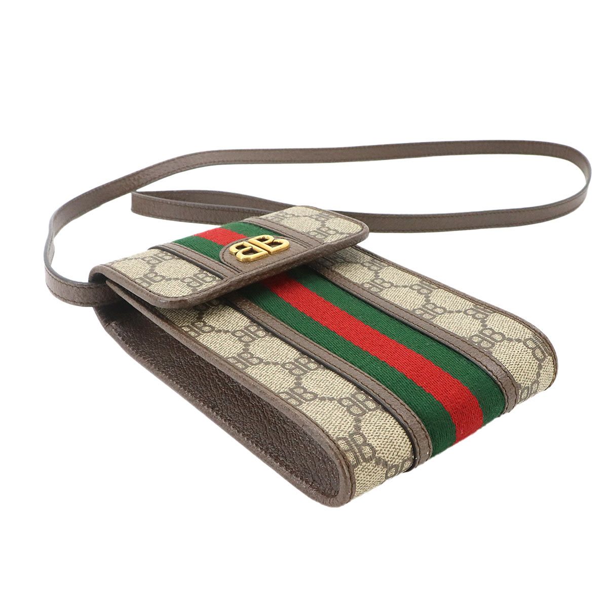 Gucci Project Phone Pouch Shoulder Bag Leather Beige — view 5