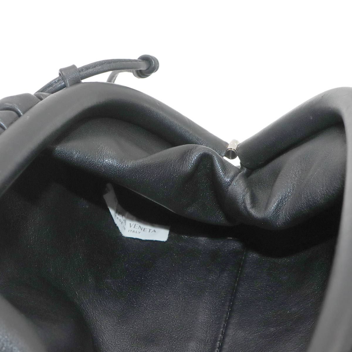 Bottega Veneta Mini Pouch Shoulder Bag Leather Black — view 7