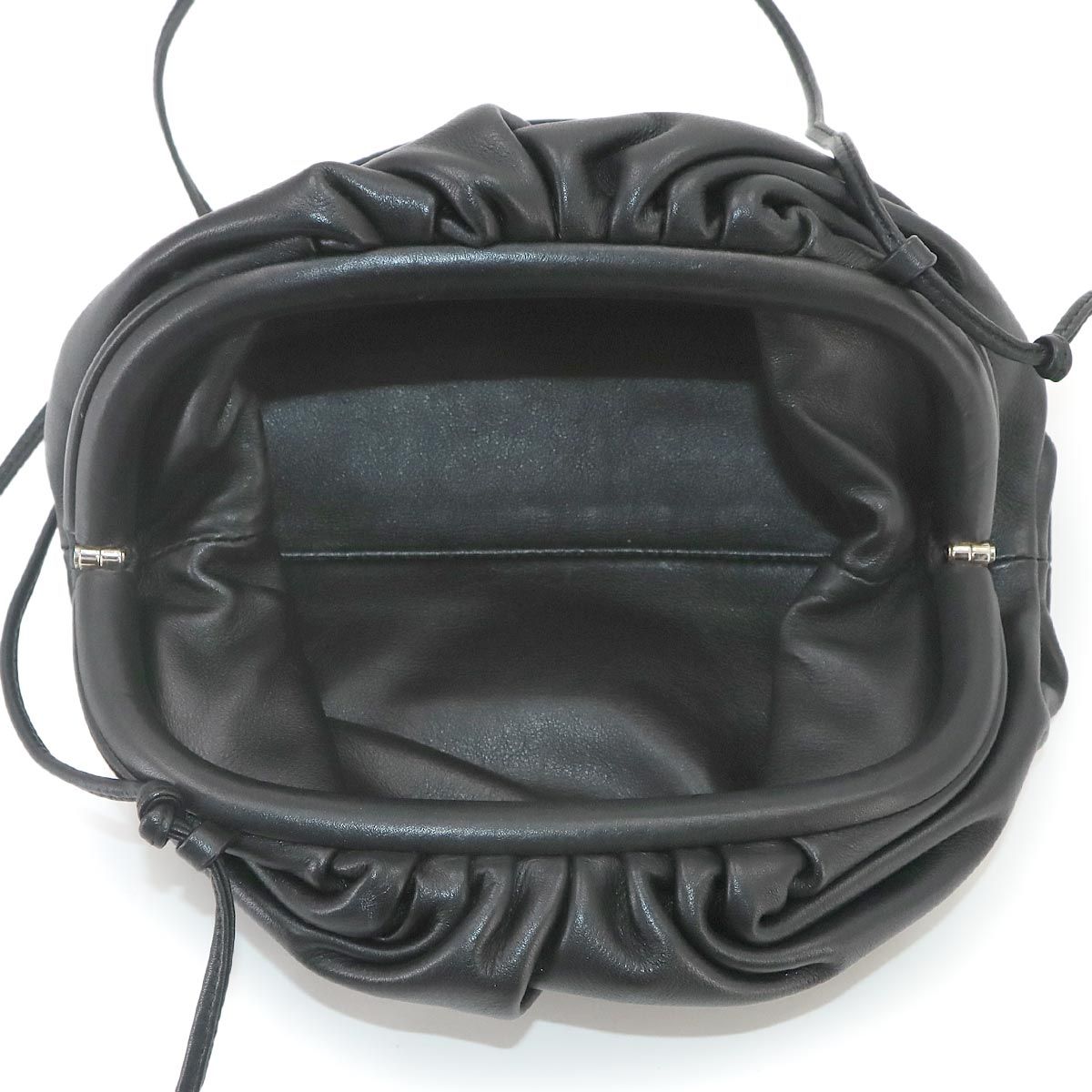 Bottega Veneta Mini Pouch Shoulder Bag Leather Black — view 6
