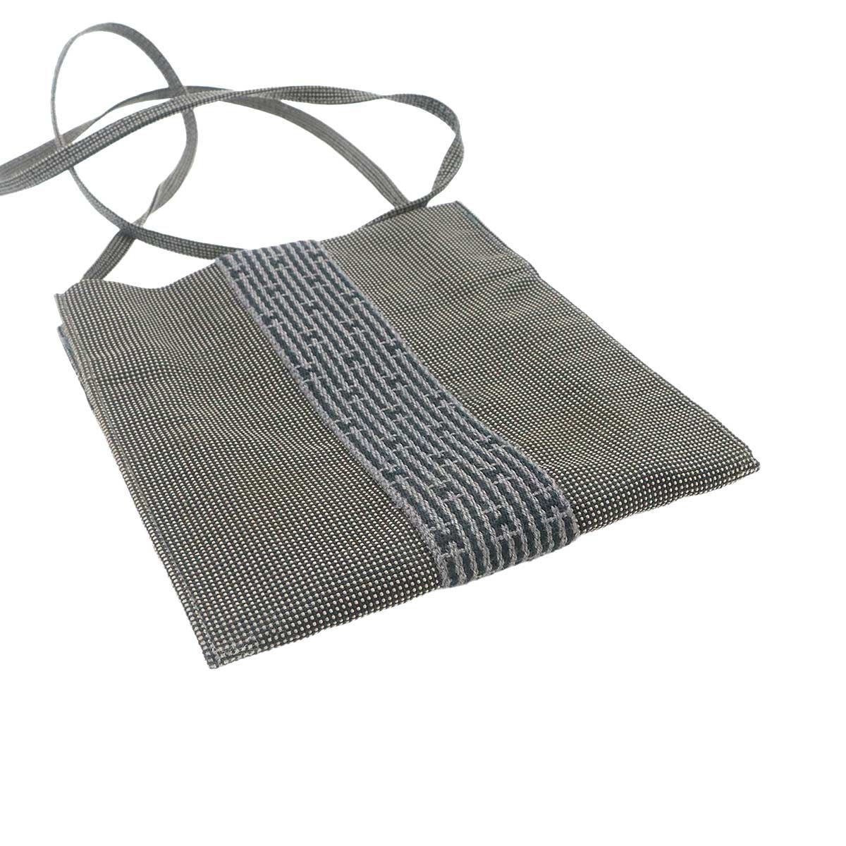 Hermes Her Line Pochette Shoulder Bag Canvas Gray Herline — view 4
