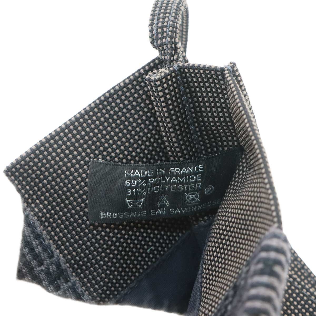 Hermes Her Line Pochette Shoulder Bag Canvas Gray Herline — view 8
