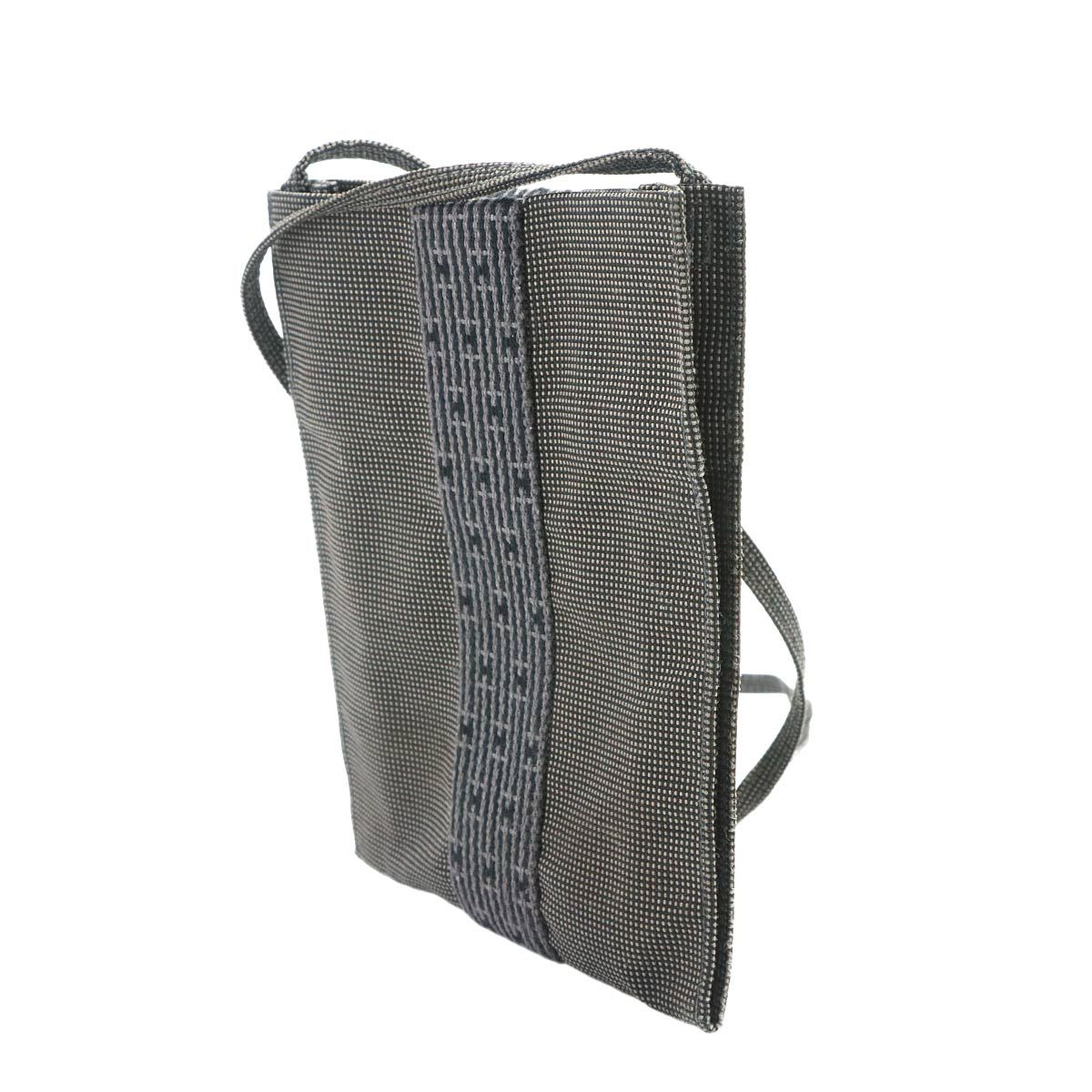 Hermes Her Line Pochette Shoulder Bag Canvas Gray Herline — view 3