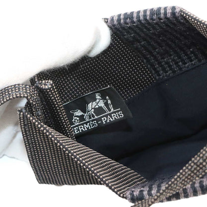 Hermes Her Line Pochette Shoulder Bag Canvas Gray Herline — view 7