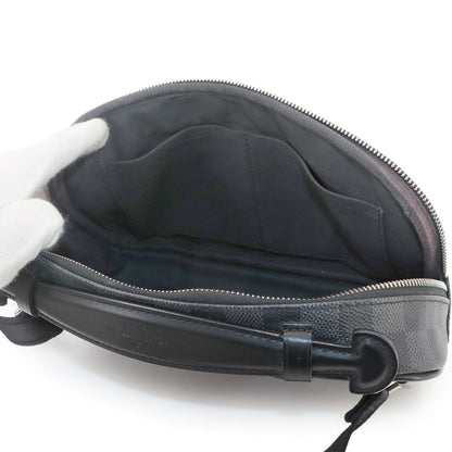 Louis Vuitton Damier Graphite Ambler Belt Bag Black Gray — view 6