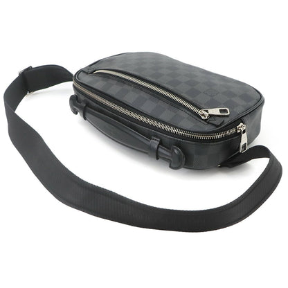 Louis Vuitton Damier Graphite Ambler Belt Bag Black Gray — view 5