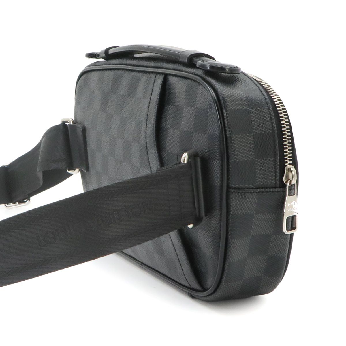 Louis Vuitton Damier Graphite Ambler Belt Bag Black Gray — view 3