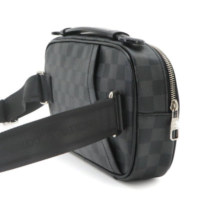 Louis Vuitton Damier Graphite Ambler Belt Bag Black Gray — view 3
