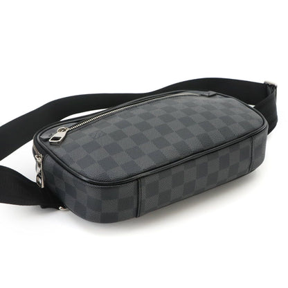 Louis Vuitton Damier Graphite Ambler Belt Bag Black Gray — view 4
